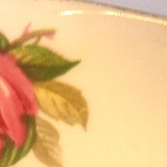 Vintage Queen Anne Lady Sylvia Creamer and Sugar Bowl, Roses, Brushed Gold  B773 - Picture 2 of 9